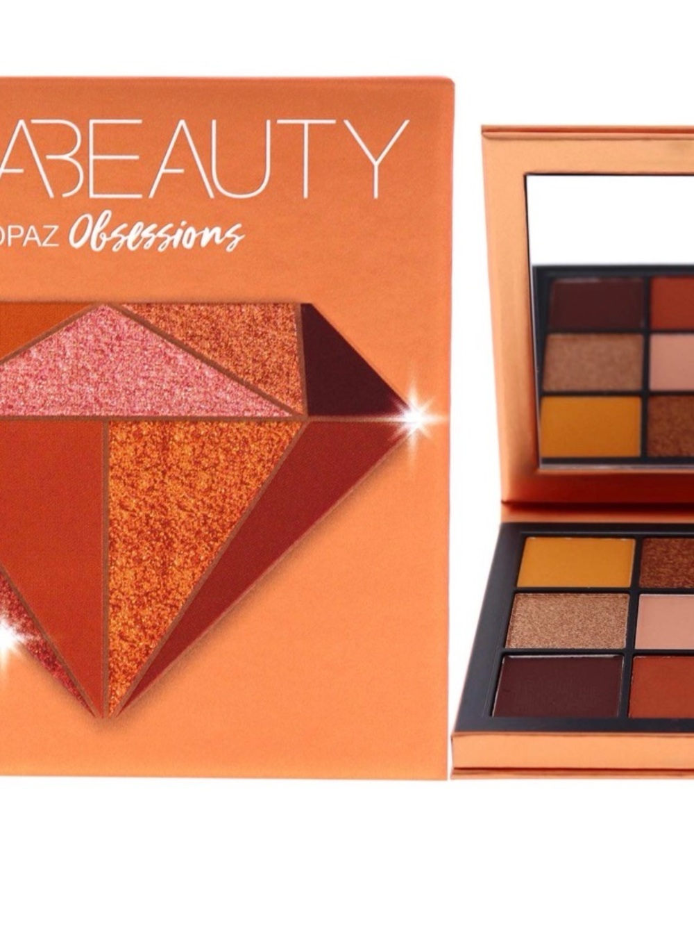 HUDA BEAUTY Topaz Obsessions Eyeshadow Palette - Orange & Gold Tones